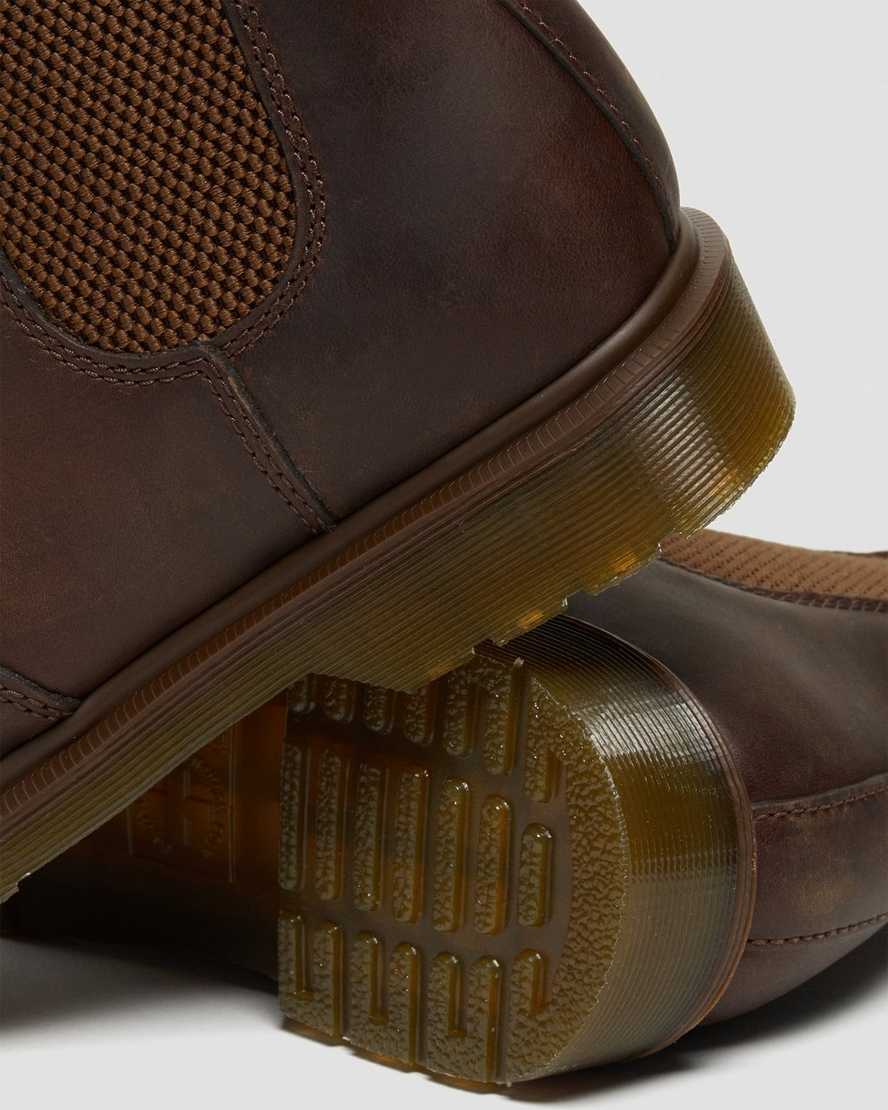 brown dr martens 2976 crazy horse mens chelsea boots