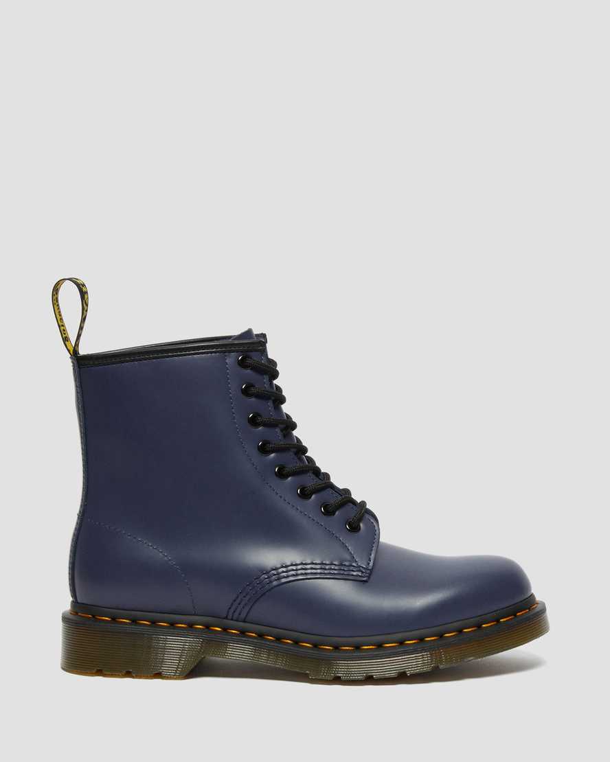 blue dr martens 1460 smooth mens lace up boots