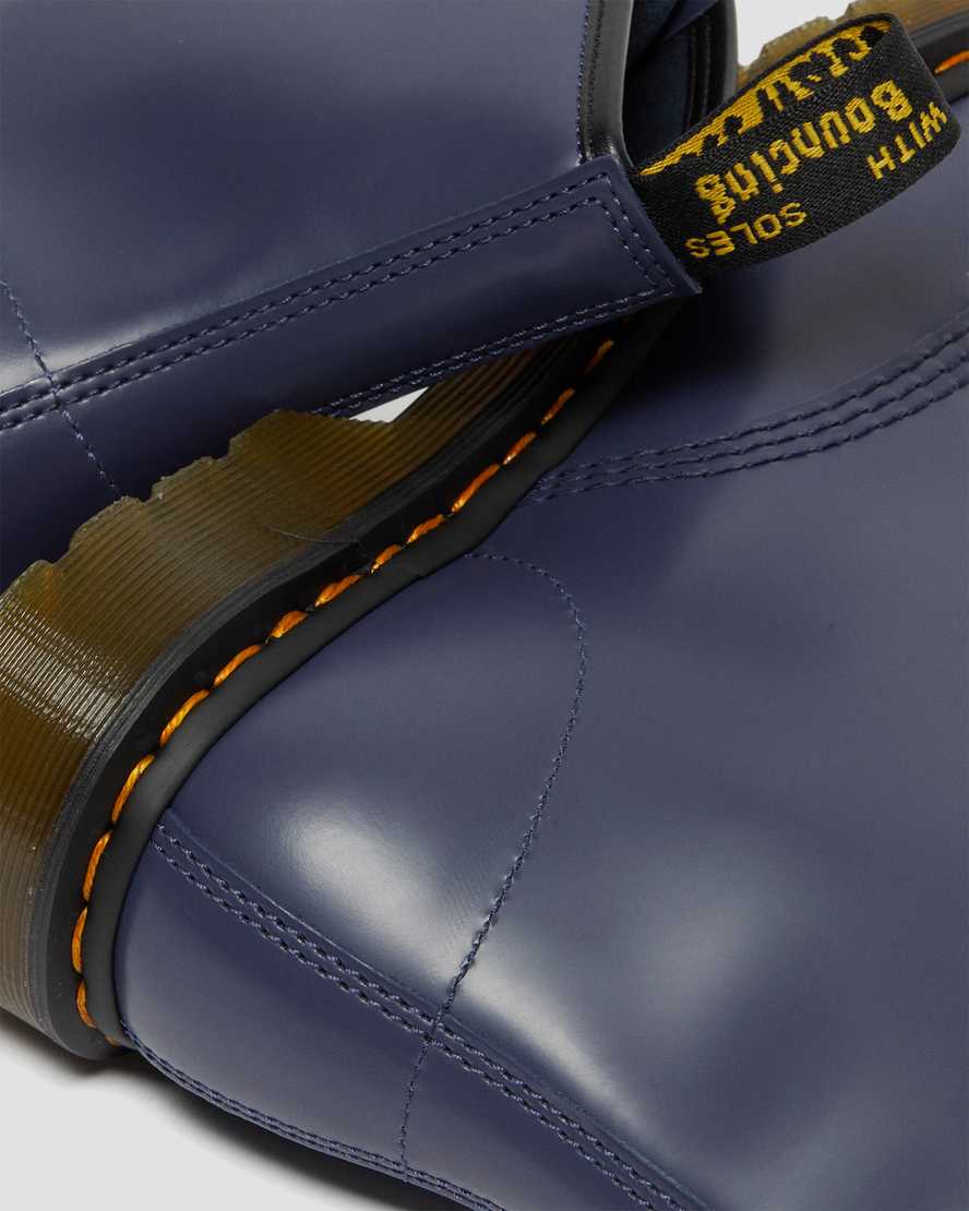 blue dr martens 1460 smooth mens lace up boots