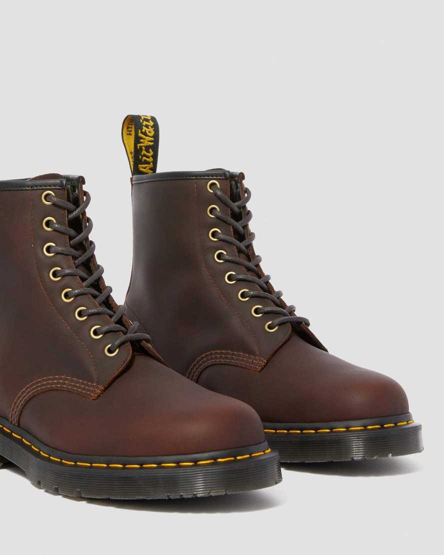 dark brown dr martens 1460 dms wintergrip mens lace up boots