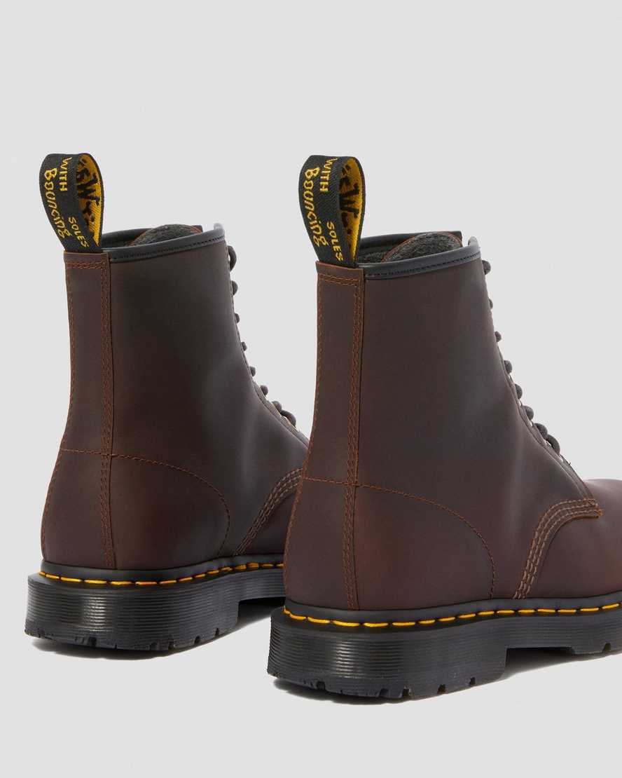 dark brown dr martens 1460 dms wintergrip mens lace up boots