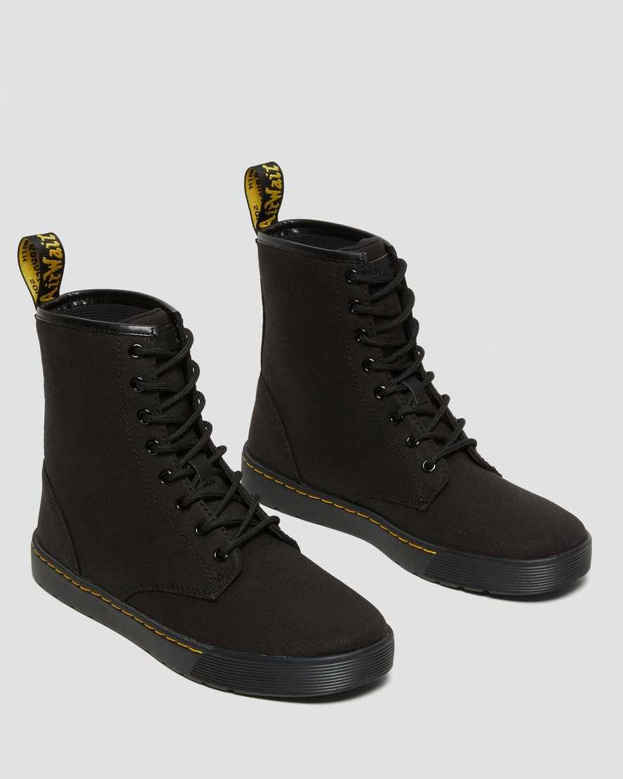 black dr martens cairo mens lace up boots