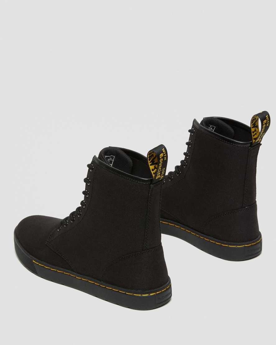 black dr martens cairo mens lace up boots