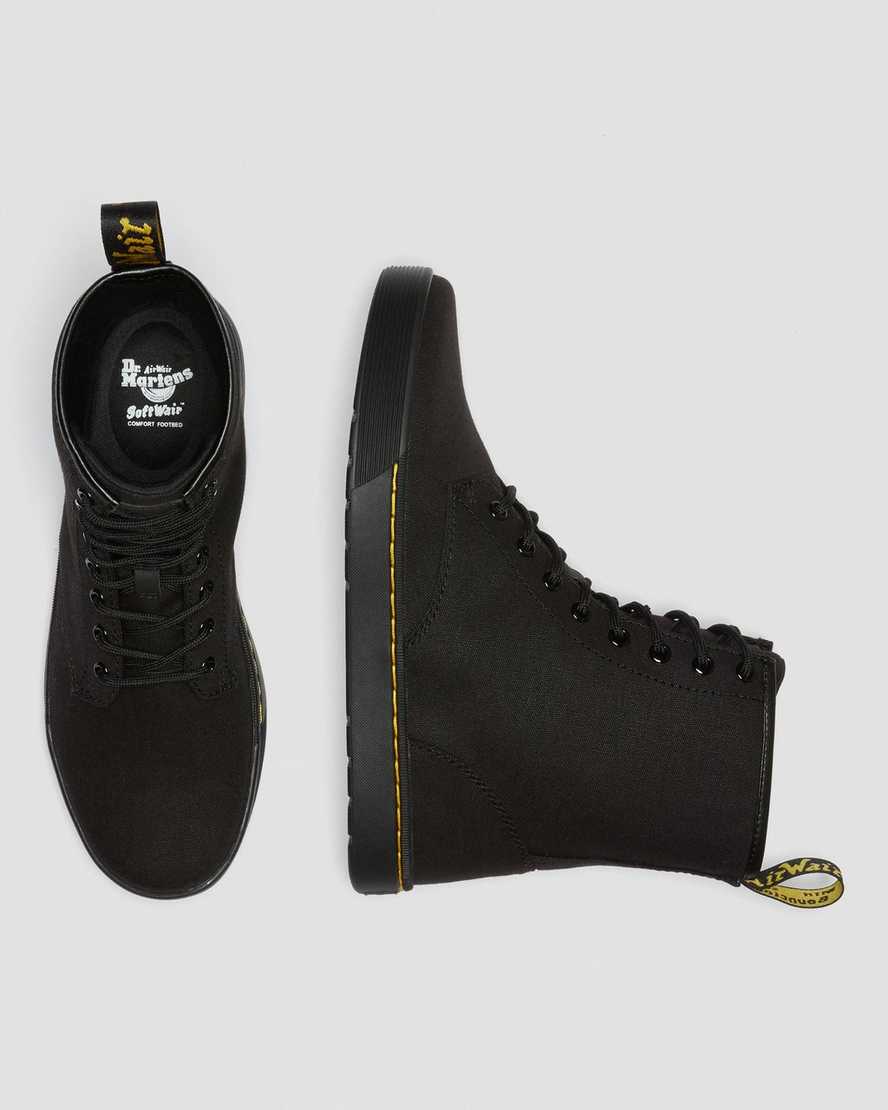 black dr martens cairo mens lace up boots
