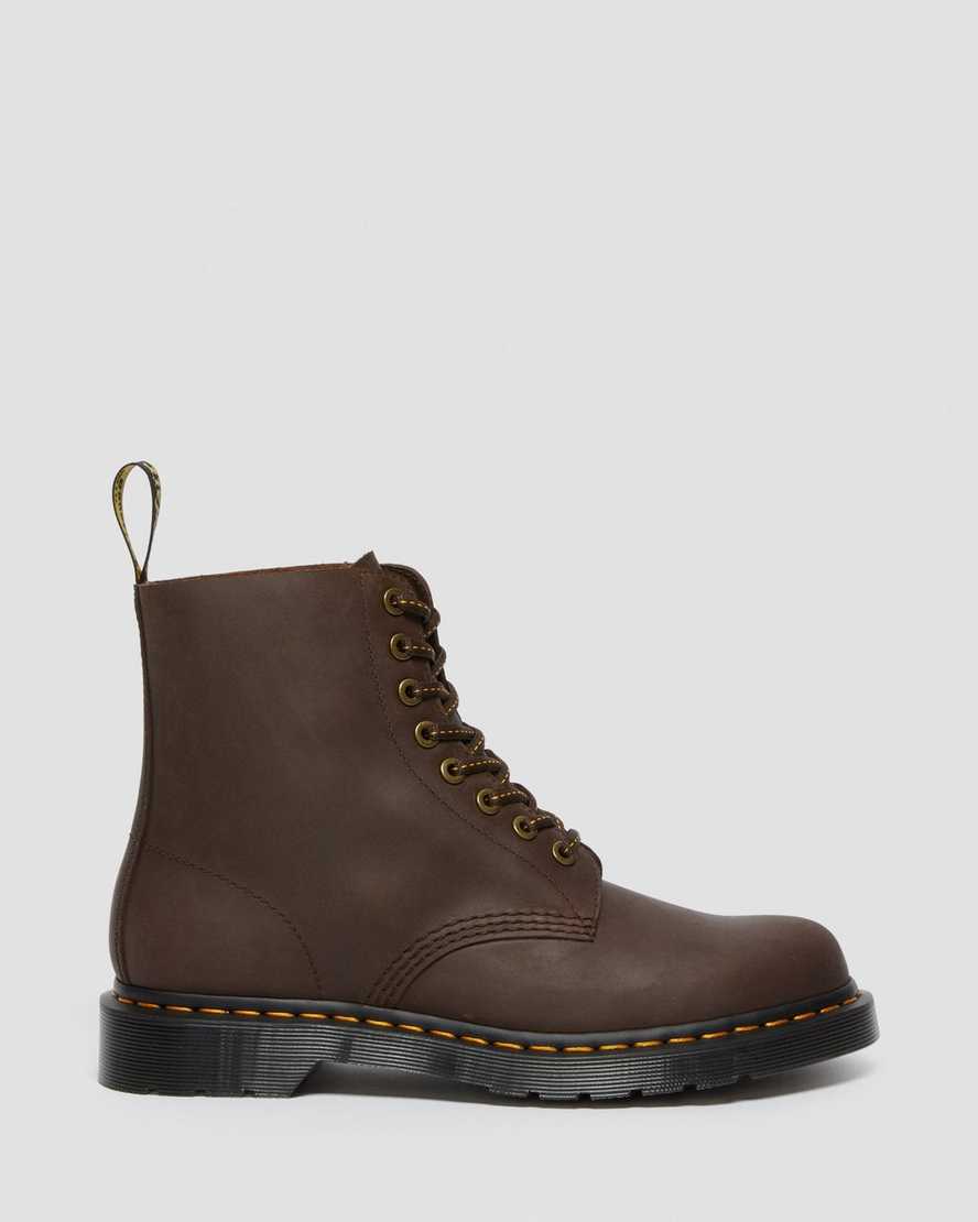 dark brown dr martens 1460 pascal mens lace up boots