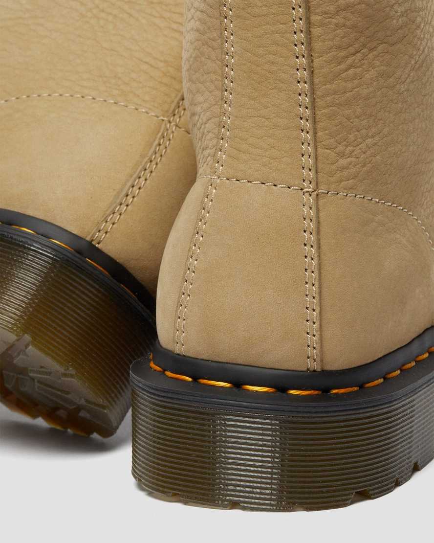 brown dr martens 1460 pascal mens lace up boots