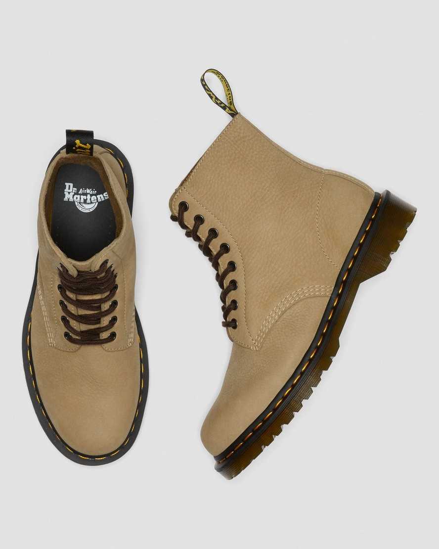 brown dr martens 1460 pascal mens lace up boots