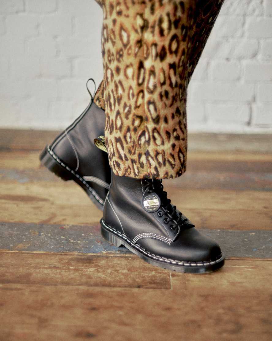 black dr martens 1460 pascal cavalier mens lace up boots
