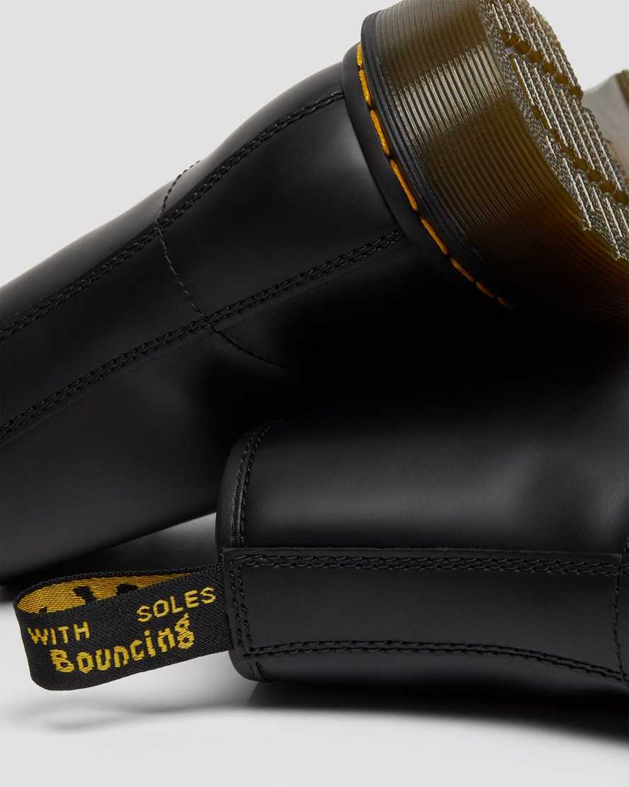 black dr martens 1460 smooth mens lace up boots