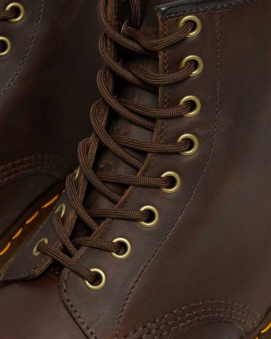 brown dr martens 1460 crazy horse mens lace up boots