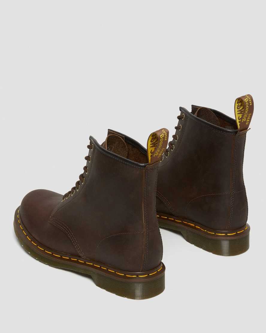 brown dr martens 1460 crazy horse mens lace up boots