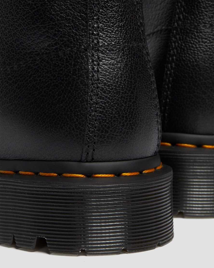 black dr martens 1460 pascal zip tumbled mens lace up boots