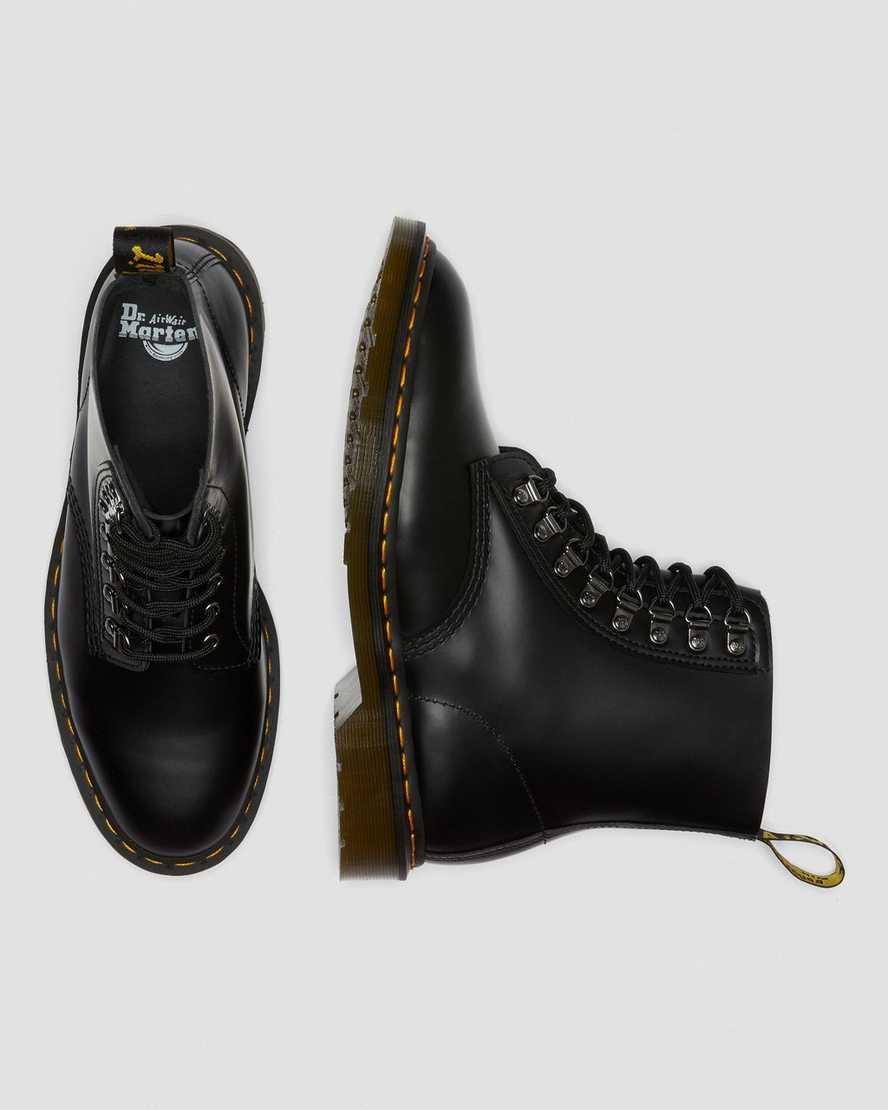 black dr martens 1460 pascal verso smooth mens lace up boots