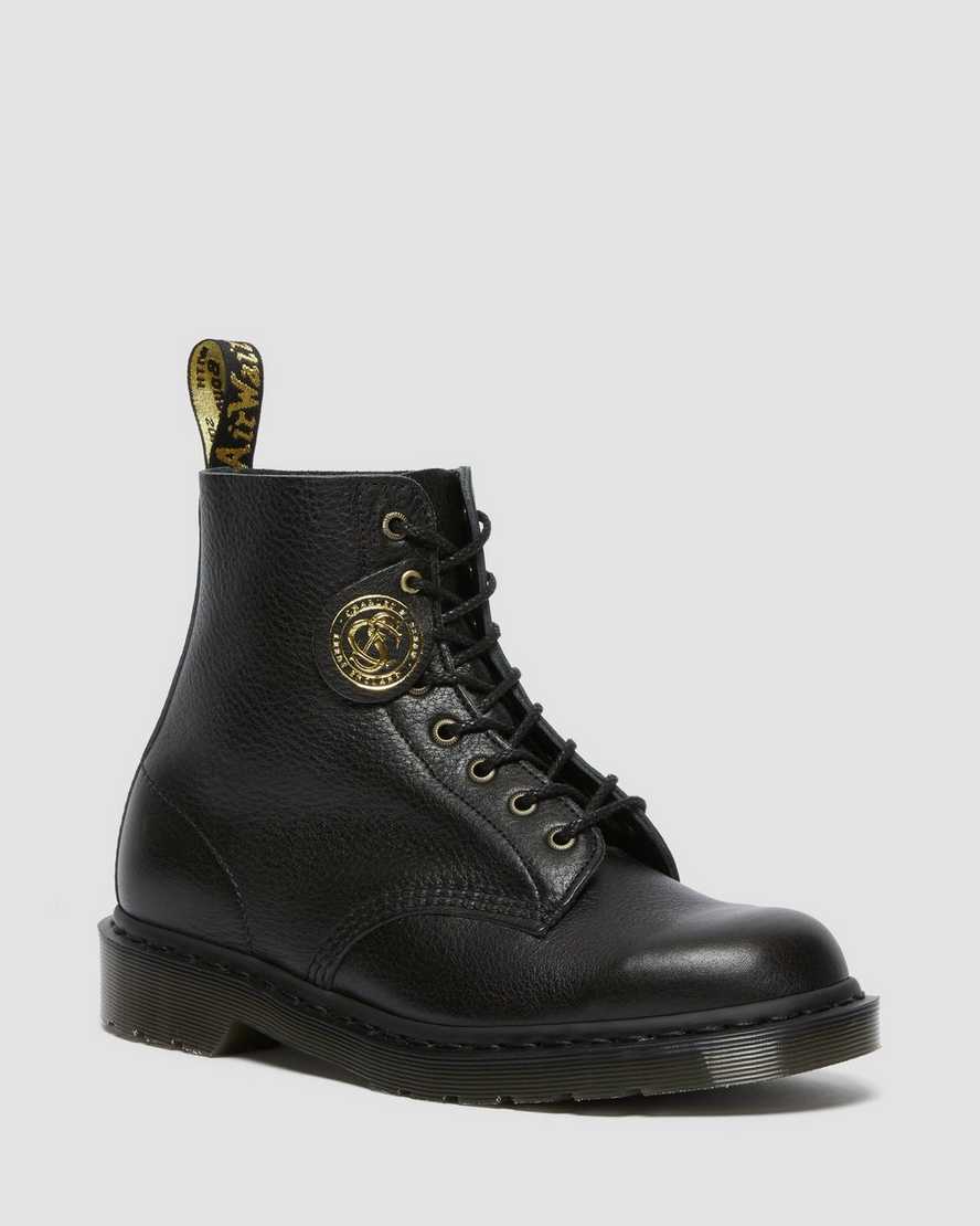 black dr martens 1460 pascal mens lace up boots