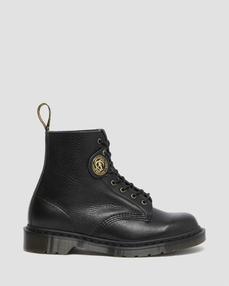 black dr martens 1460 pascal mens lace up boots