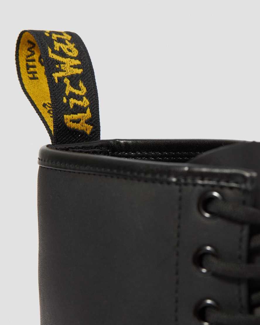 black dr martens 1460 greasy mens lace up boots