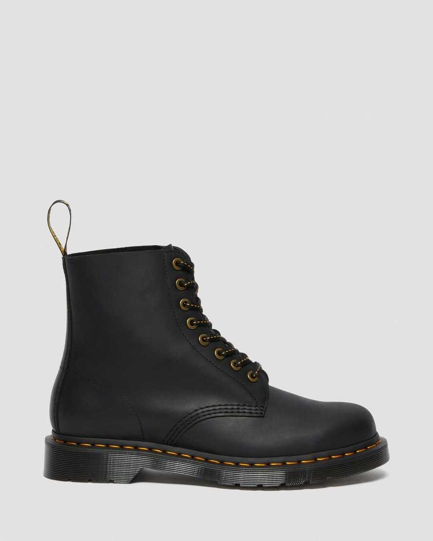 black dr martens 1460 pascal mens lace up boots