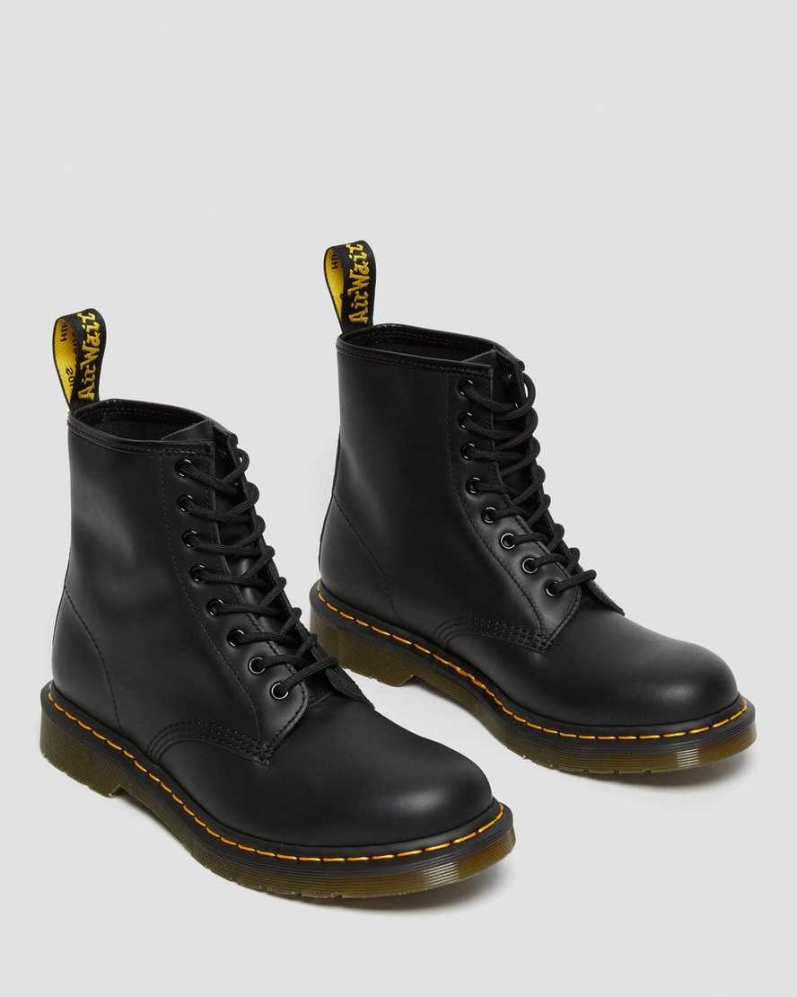 black dr martens 1460 nappa mens lace up boots