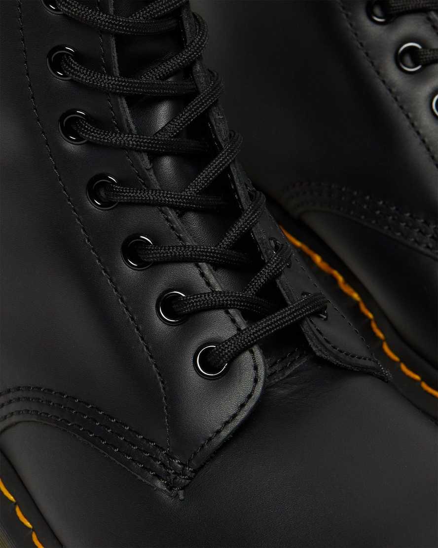 black dr martens 1460 nappa mens lace up boots