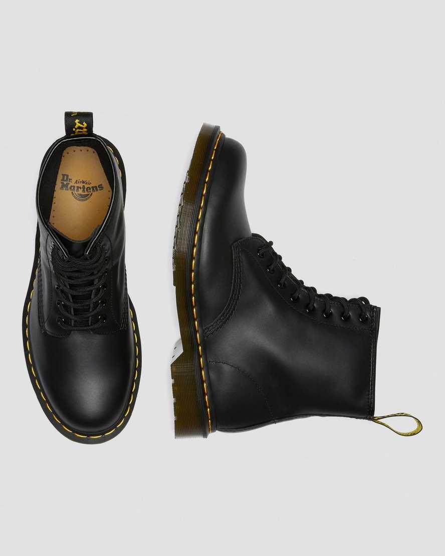 black dr martens 1460 nappa mens lace up boots