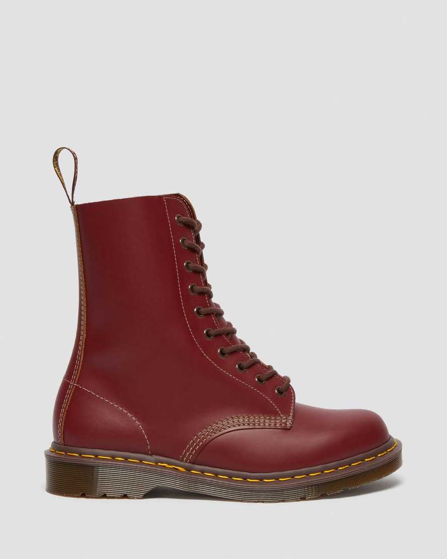red dr martens 1490 vintage made in england mens mid calf boots