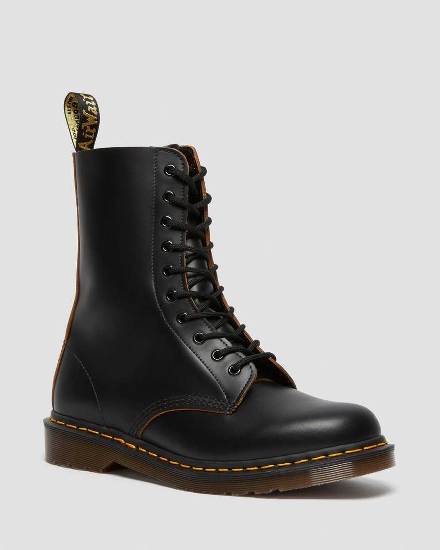 black dr martens 1490 vintage made in england mens mid calf boots