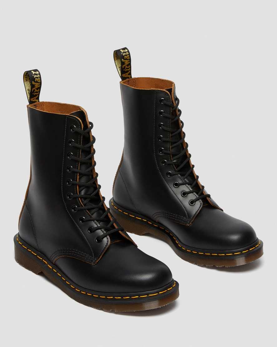 black dr martens 1490 vintage made in england mens mid calf boots