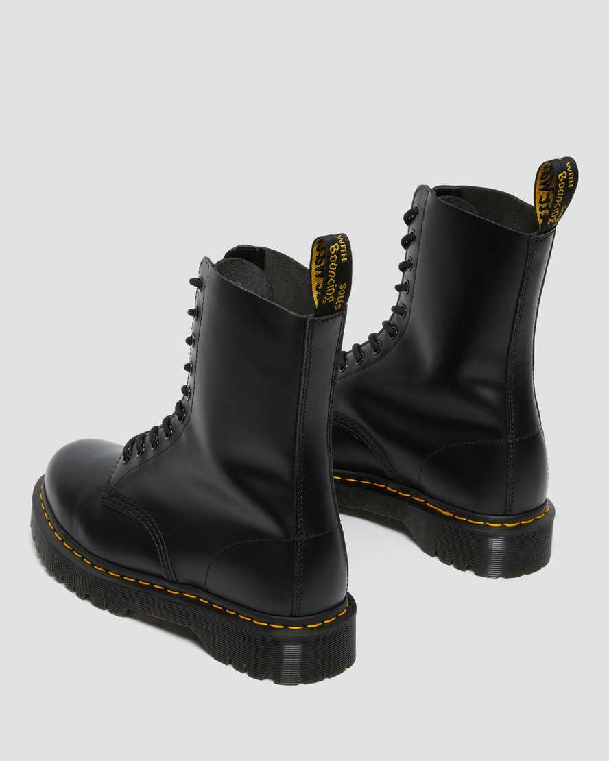 black dr martens 1490 bex smooth mens mid calf boots