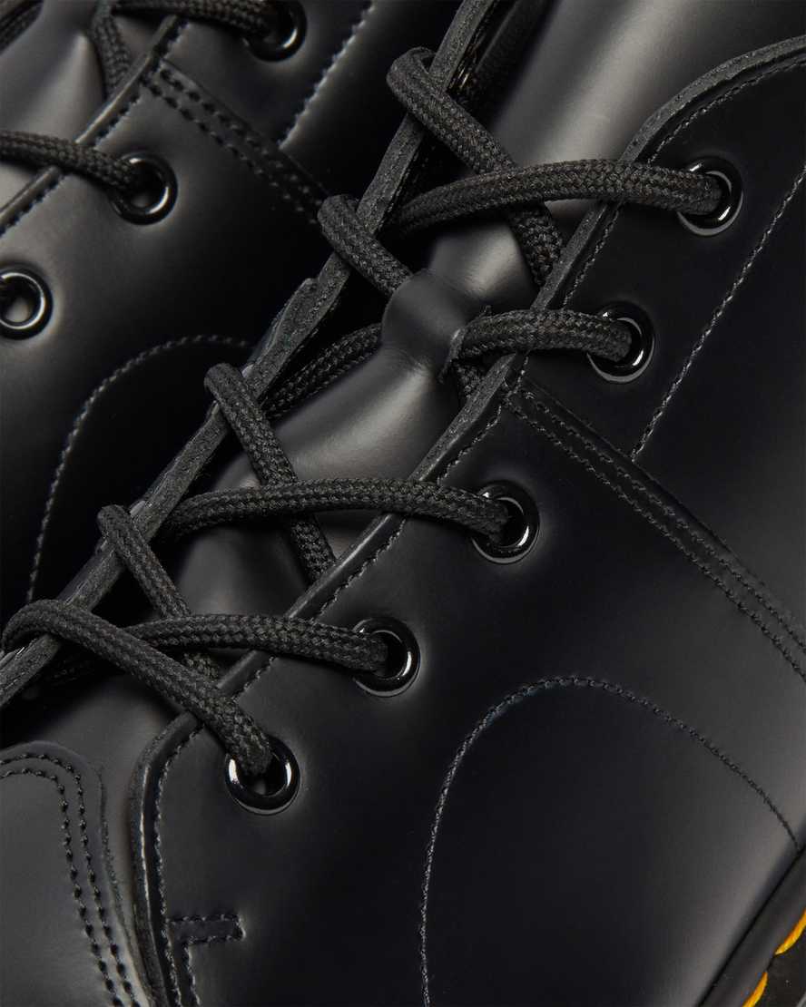 black dr martens church smooth mens monkey boots