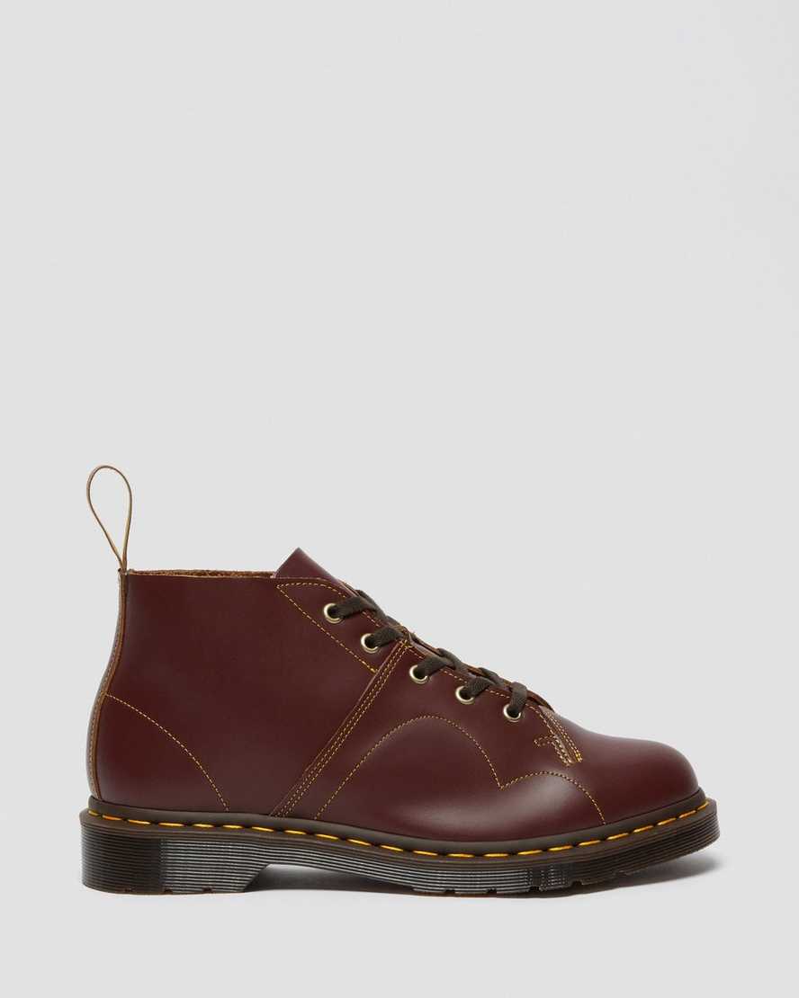 burgundy dr martens church vintage mens monkey boots