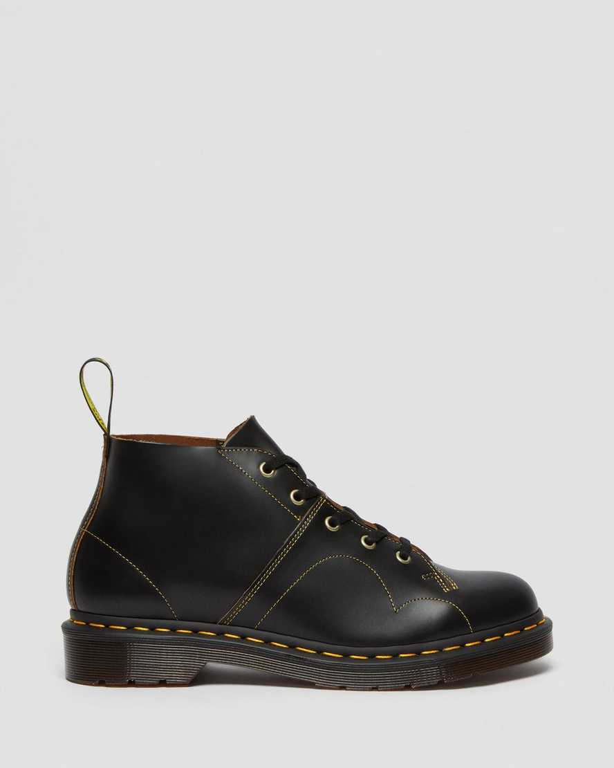 black dr martens church vintage mens monkey boots
