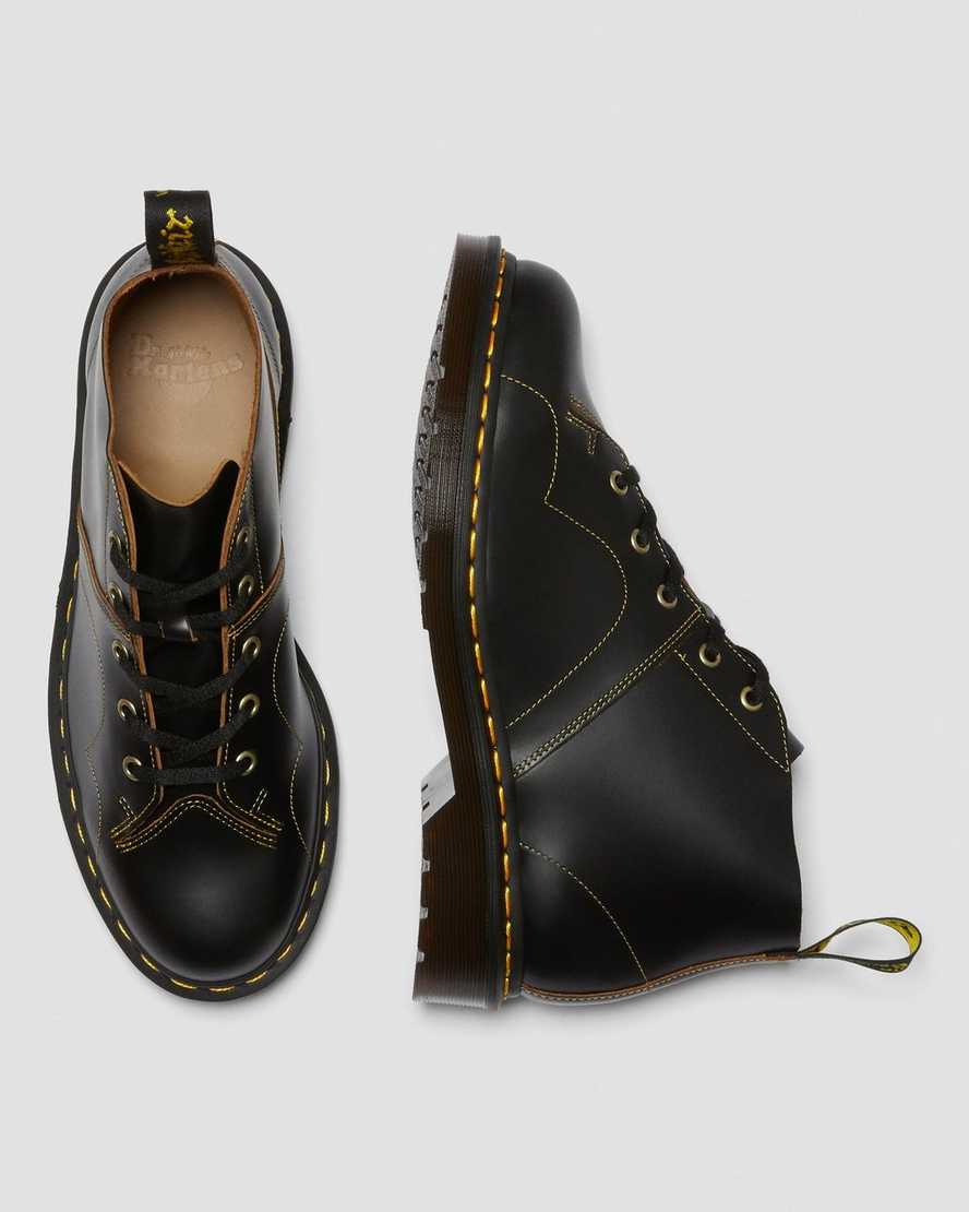 black dr martens church vintage mens monkey boots