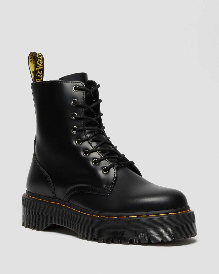 black dr martens jadon smooth mens platform boots