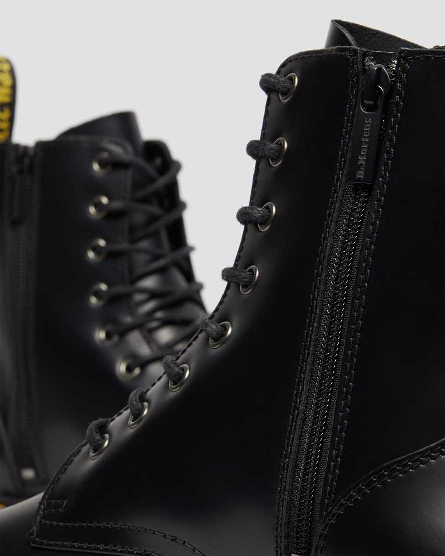 black dr martens jadon smooth mens platform boots