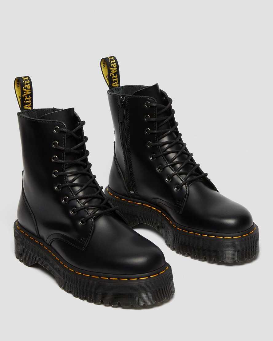 black dr martens jadon smooth mens platform boots
