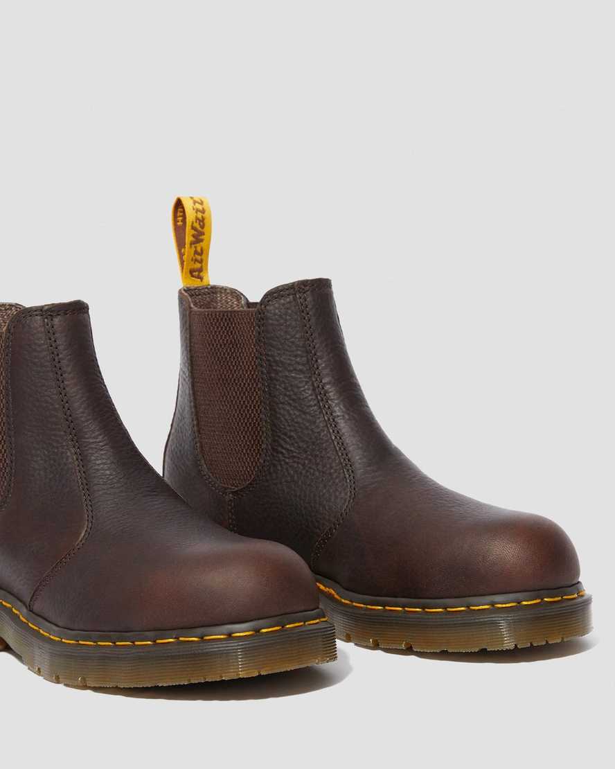 brown dr martens fellside chelsea mens work boots