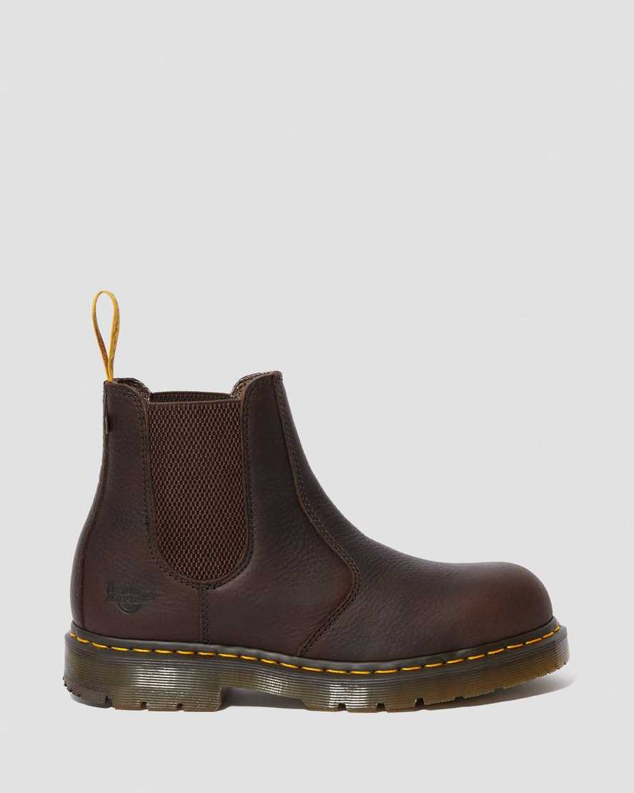 brown dr martens fellside chelsea mens work boots