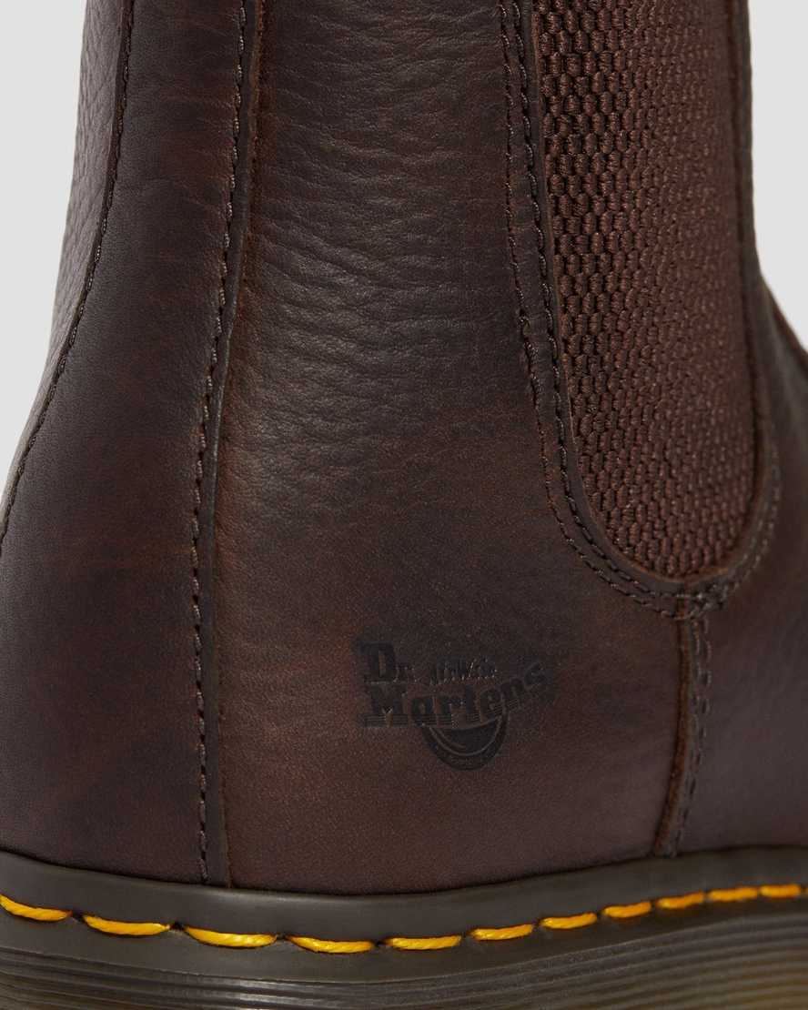 brown dr martens fellside chelsea mens work boots