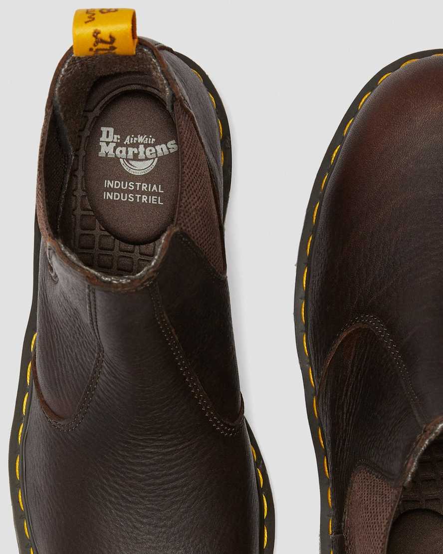 brown dr martens fellside chelsea mens work boots