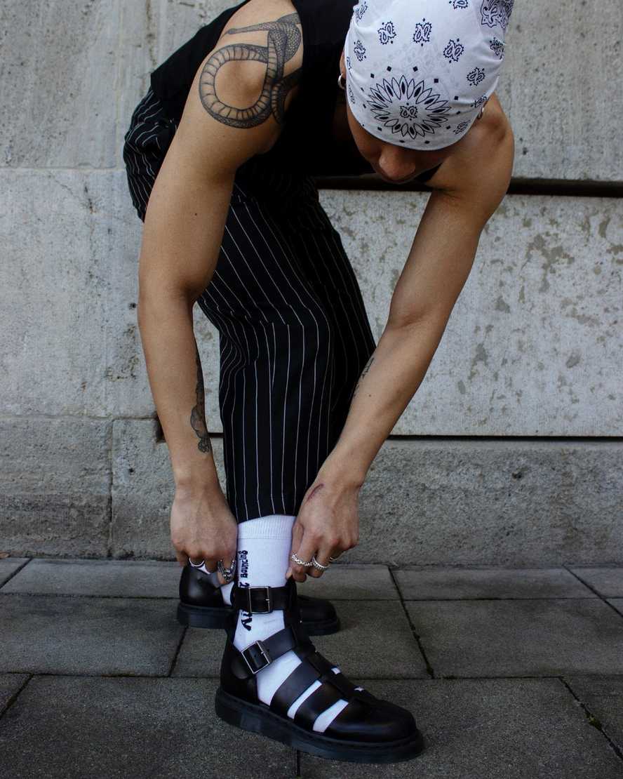 black dr martens geraldo mens gladiator sandals