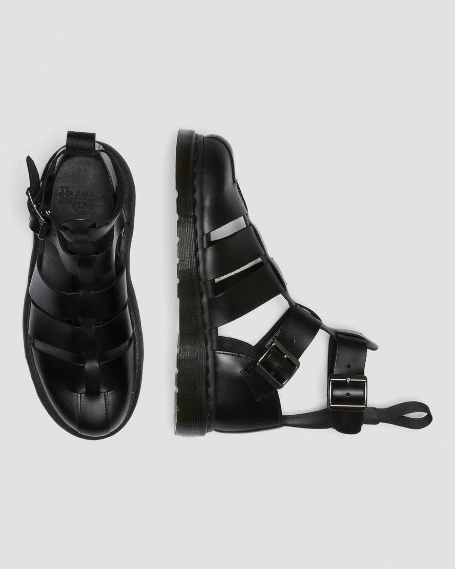 black dr martens geraldo mens gladiator sandals