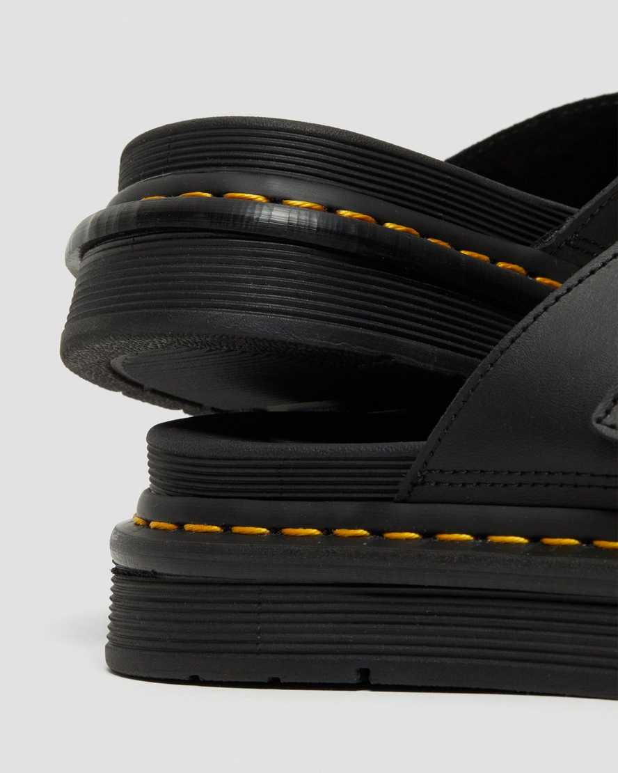 black dr martens dax mens slide sandals