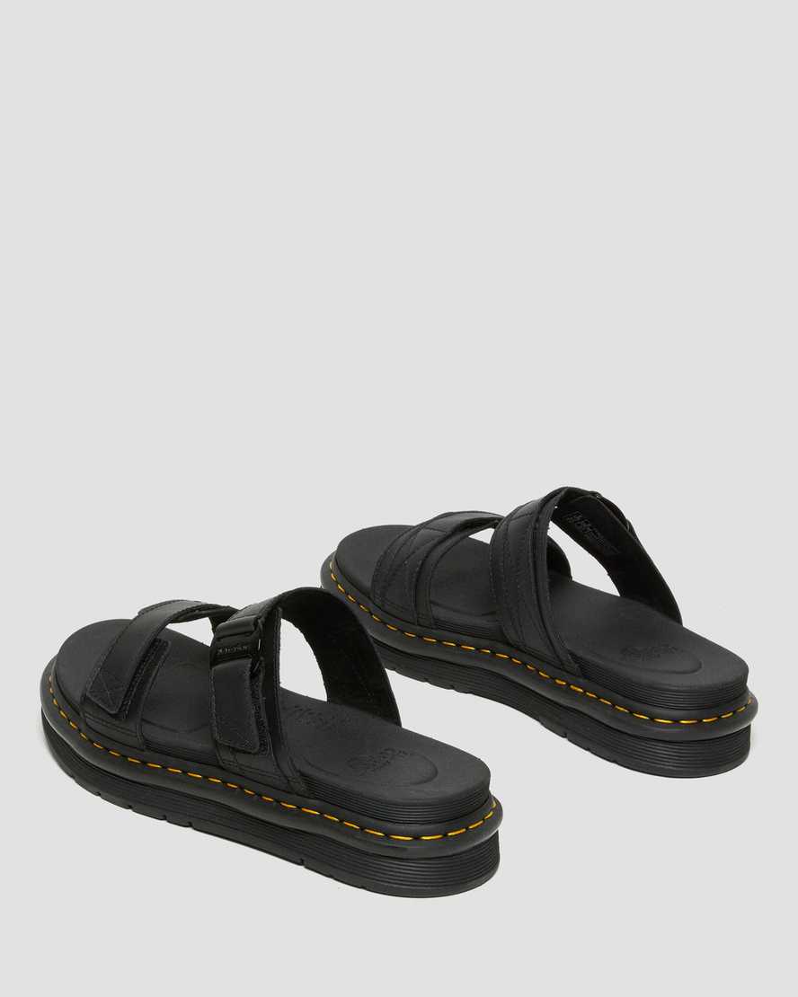black dr martens chilton mens slide sandals