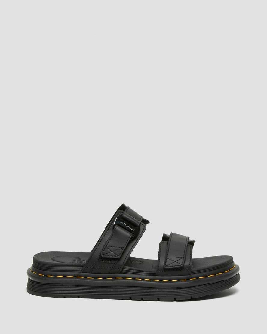 black dr martens chilton mens slide sandals