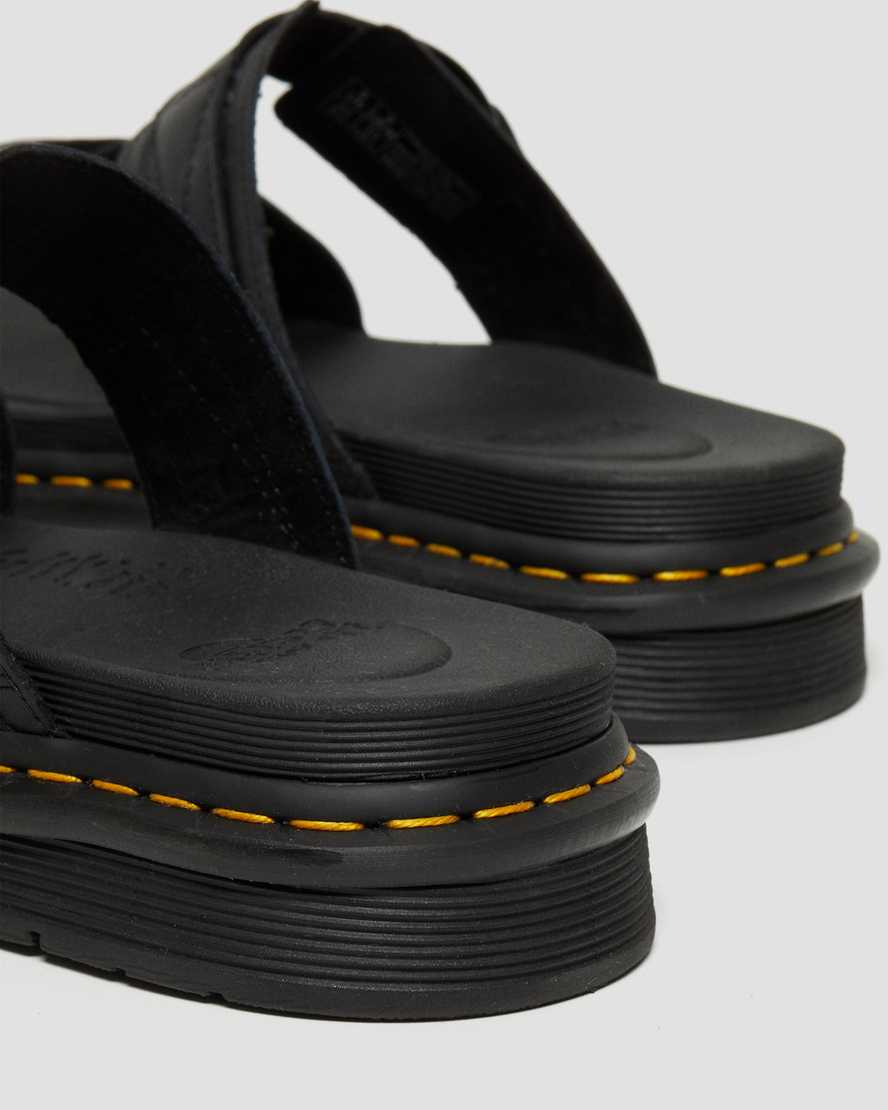 black dr martens chilton mens slide sandals