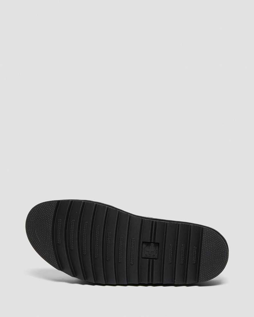 black dr martens myles brando buckle mens slide sandals