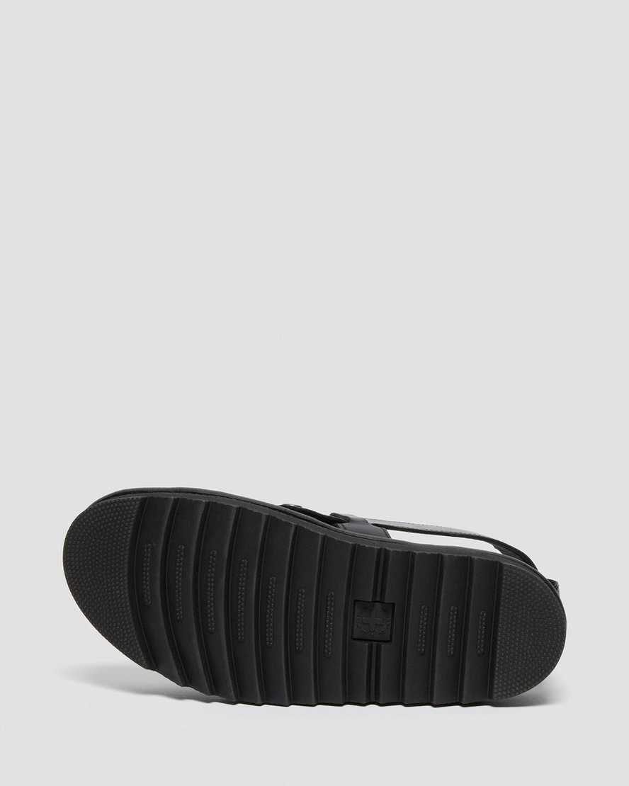 black dr martens terry mens strap sandals
