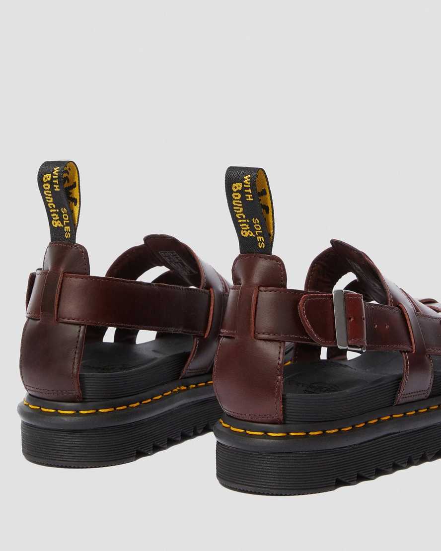 brown dr martens terry mens strap sandals