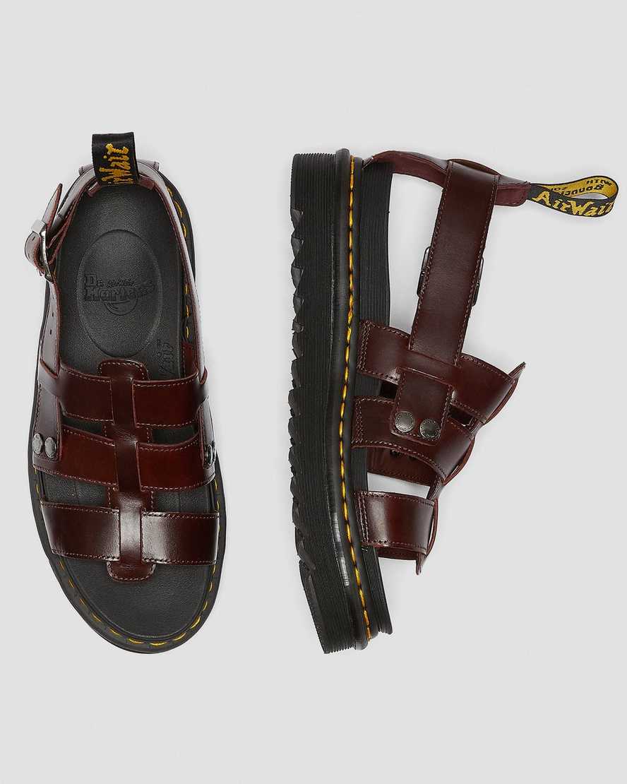 brown dr martens terry mens strap sandals