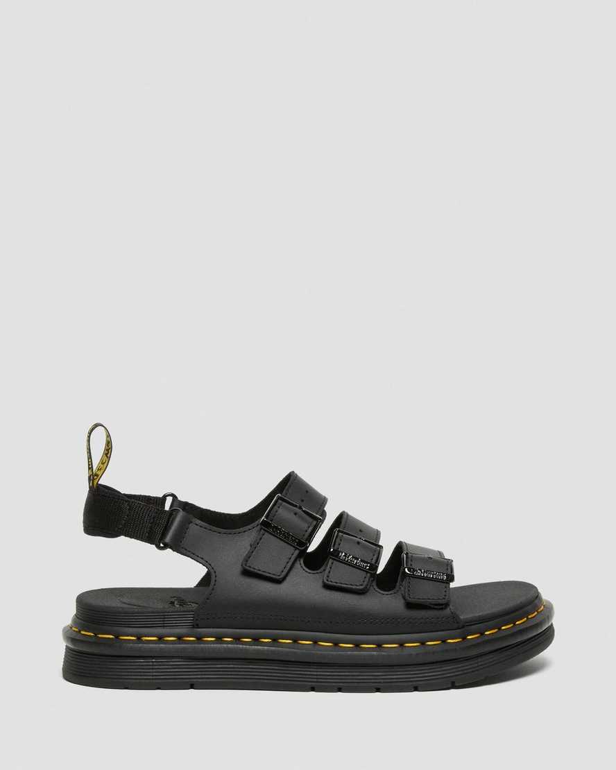 black dr martens soloman mens strap sandals